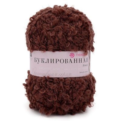 Пехорка Буклированная (грильяж 173) 30% мохер 20% шерсть 50% акрил 200 гр/220 м